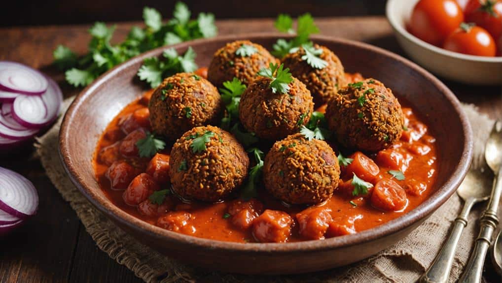 Baked Falafel in Tomato Sauce Recipe