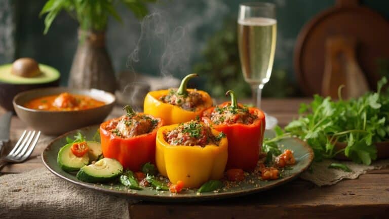 Vegetarian Stuffed Bell Peppers