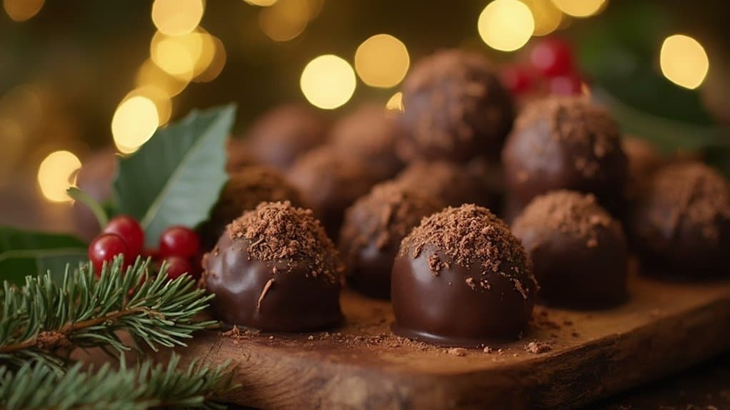 decadent hand rolled chocolate truffles