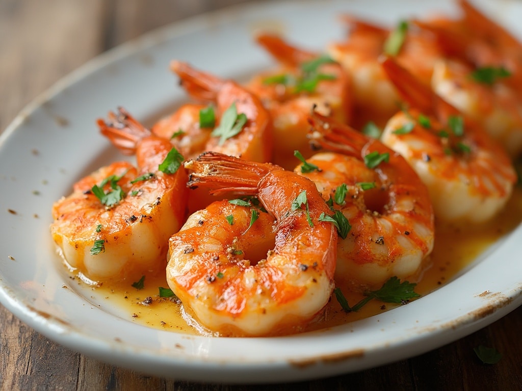 baked garlic prawns