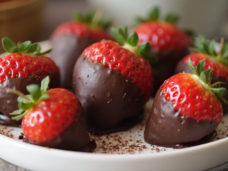 strawberries and chocolate