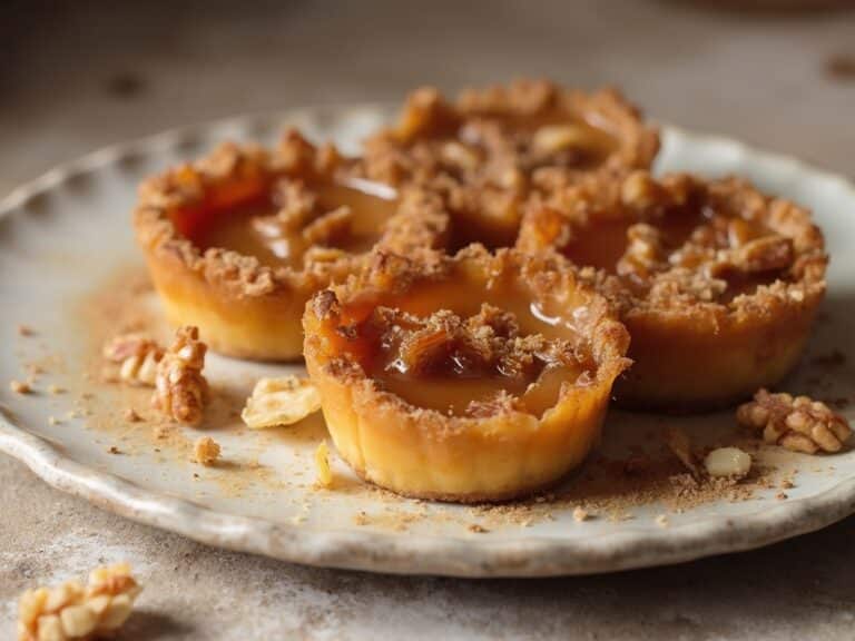 nutty caramel tart