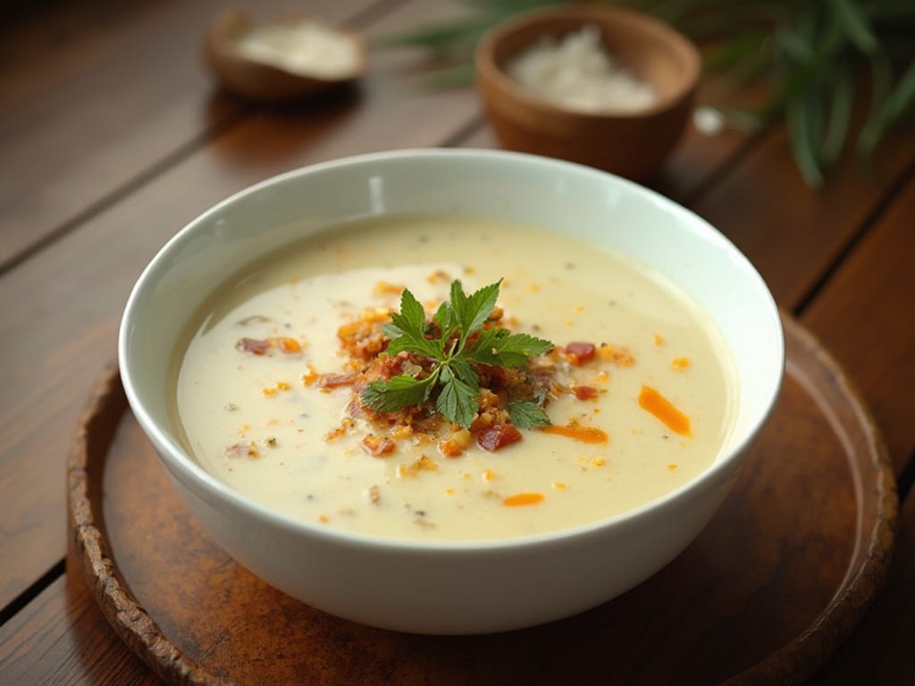 Thai coconut soup 2