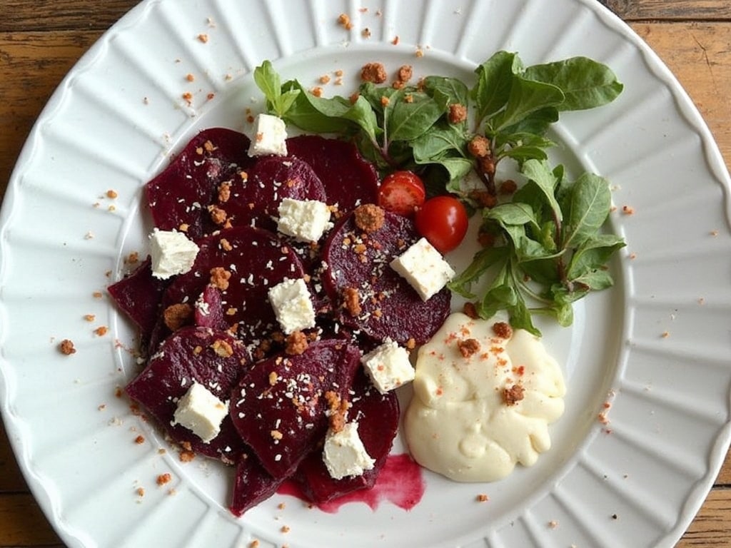 Beetroot and Goat Cheese Salad 4