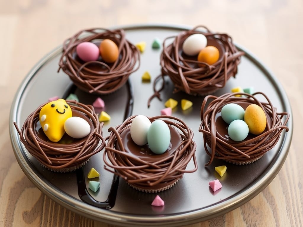 Chocolate Easter Egg Nests 4