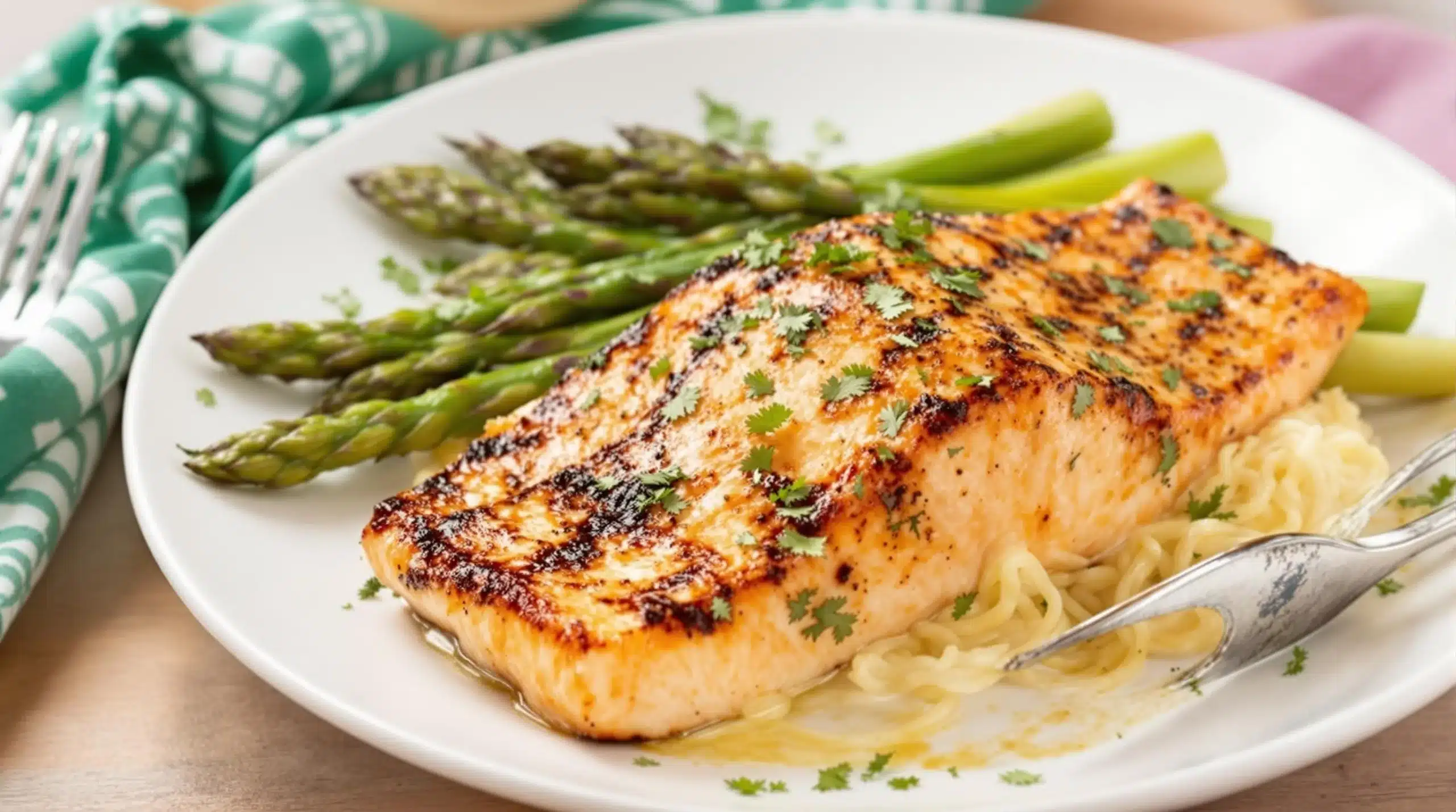 grilled salmon and asparagus