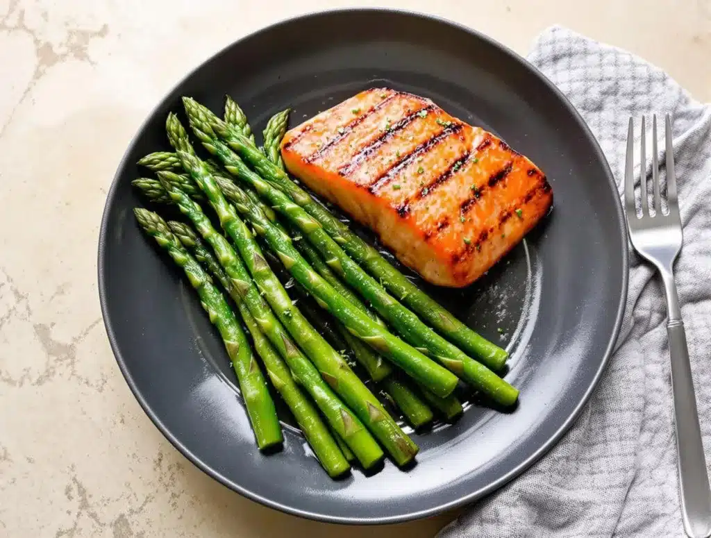 grilled salmon and asparagus 6