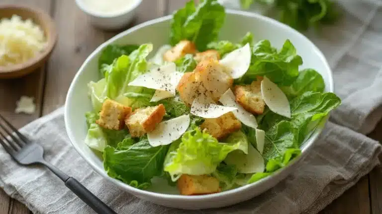 crisp romaine classic dressing croutons parmesan