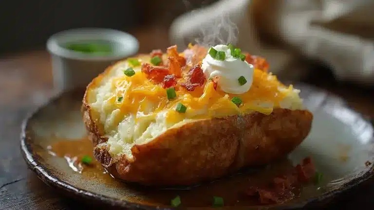 hearty satisfying baked potato delight