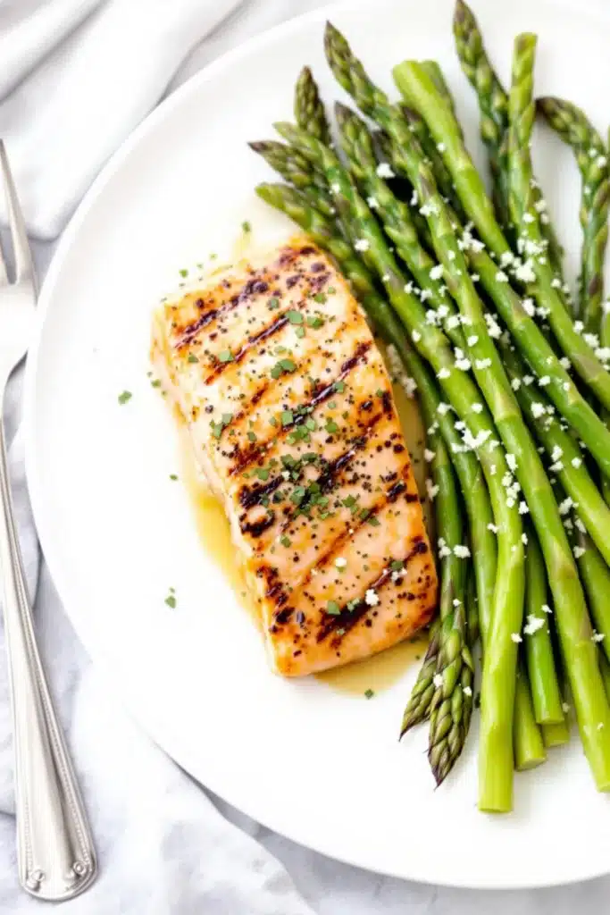 grilled salmon and asparagus 5