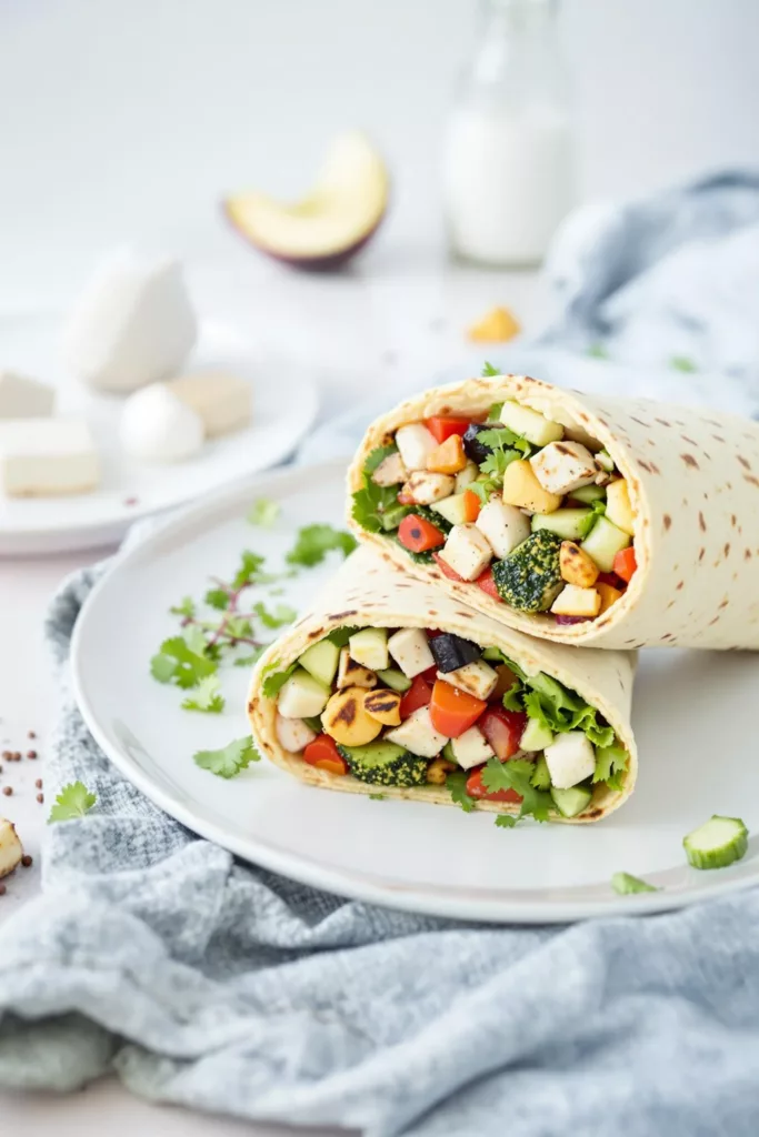 Grilled Vegetable and Hummus Wraps 3
