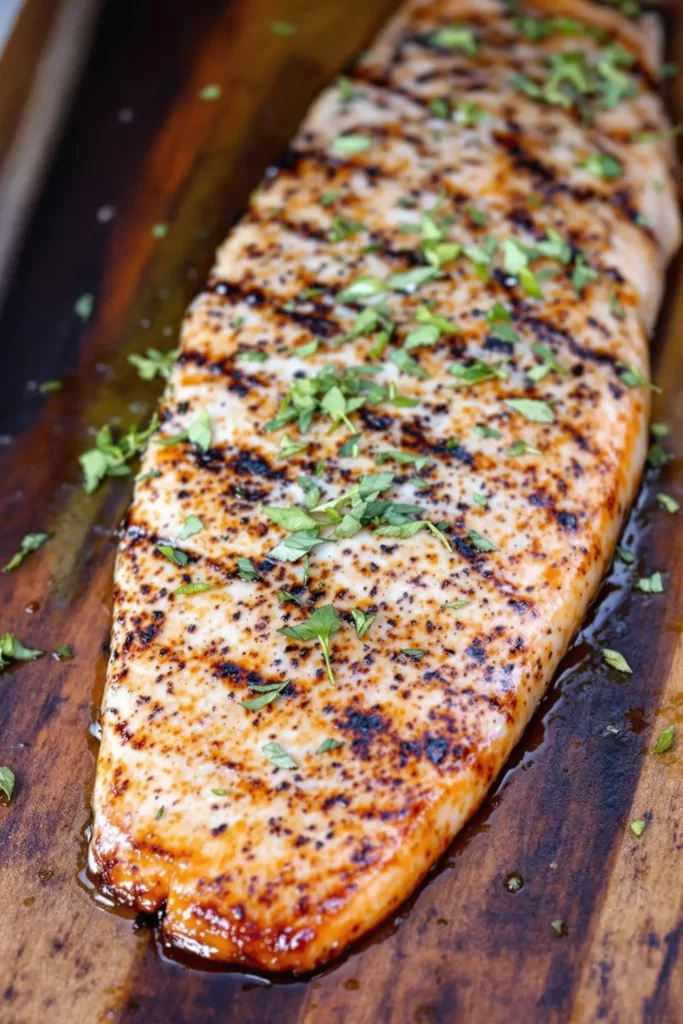 Cedar Plank Grilled Trout