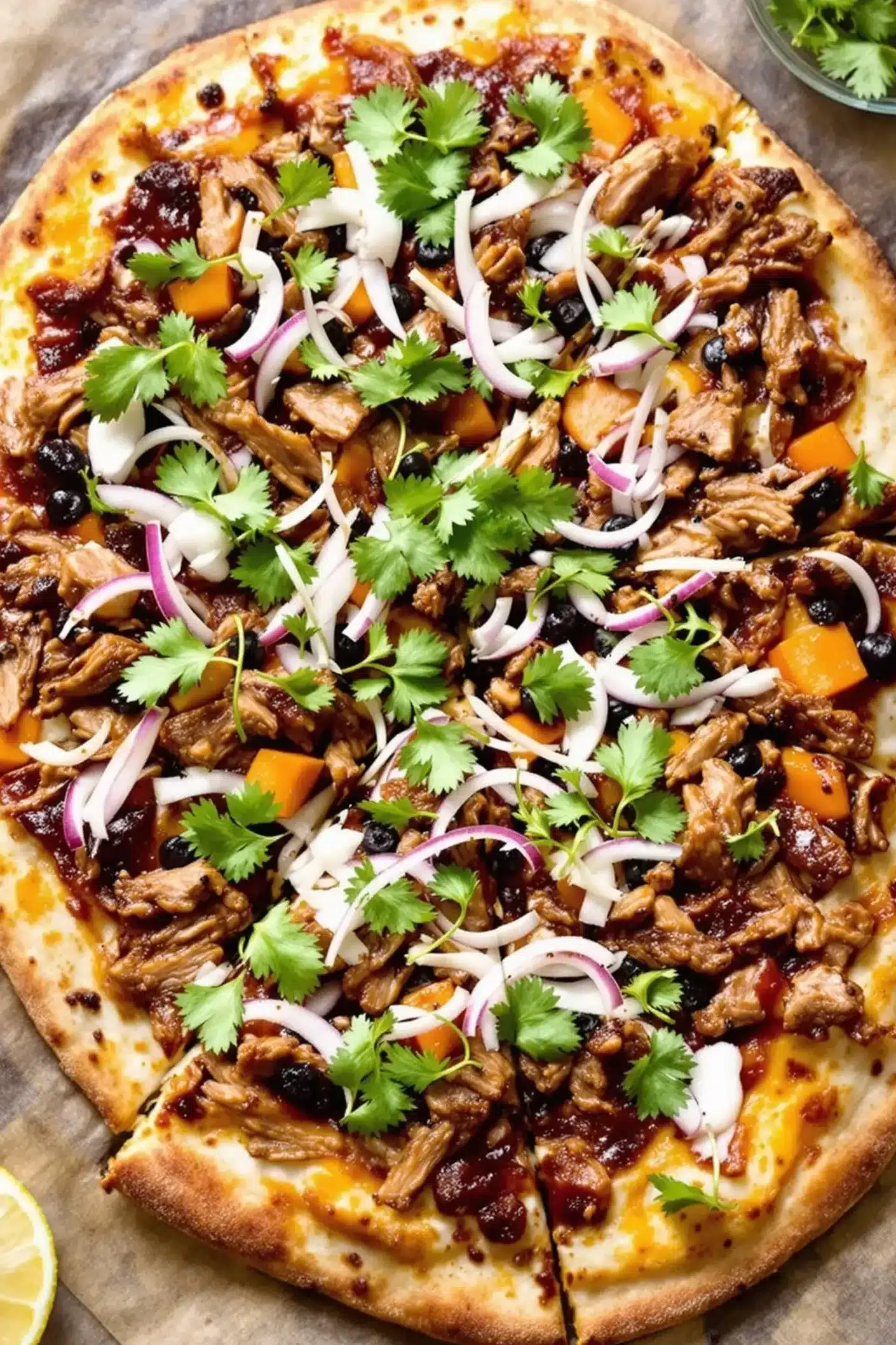 BBQ Pulled Pork Pizza 4
