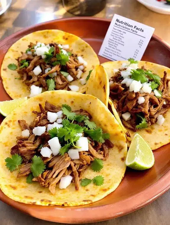 balanced healthy taco nutritional information