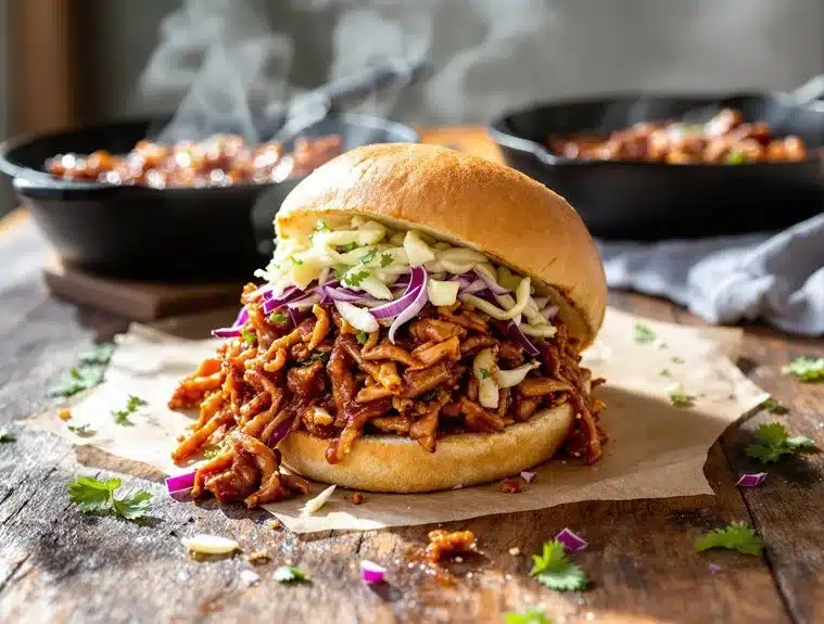 barbecue pulled jackfruit sandwiches recipe