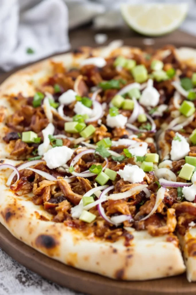 BBQ Pulled Pork Pizza 2