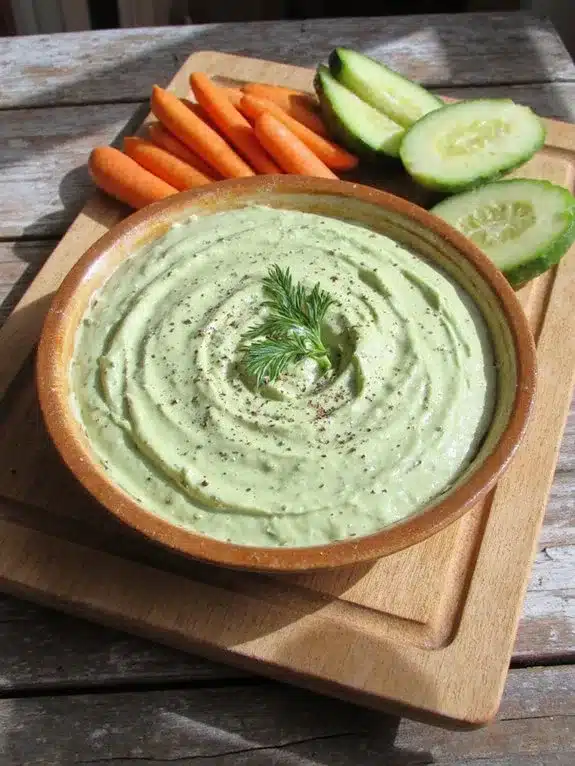 creamy flavorful avocado ranch dip