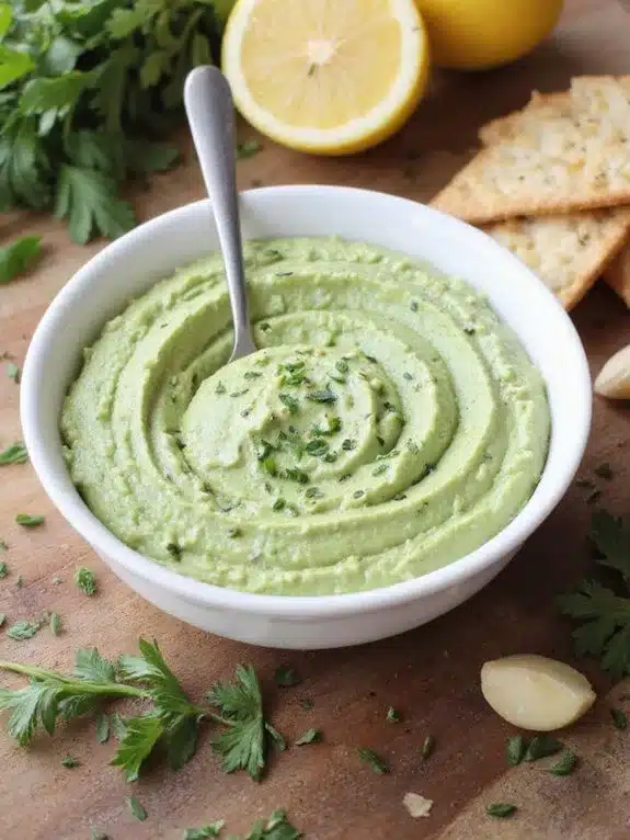 creamy herb infused mayonnaise based dip