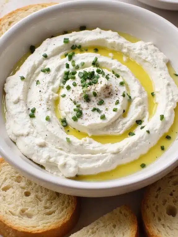 creamy herbed chilled goat cheese dip