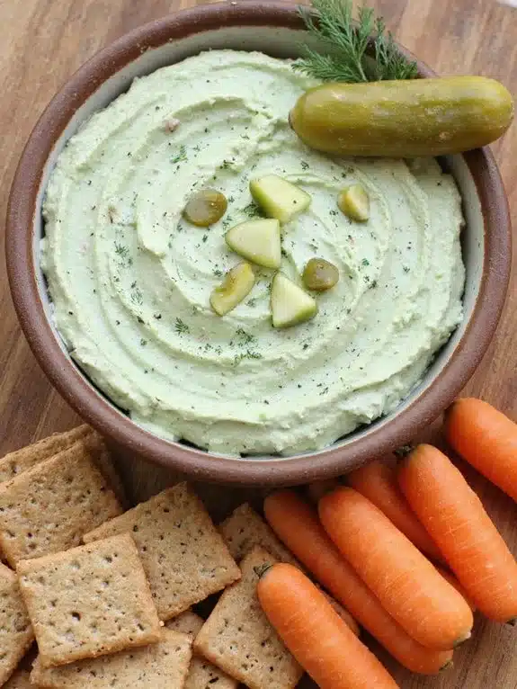 creamy pickle dill chill and savor