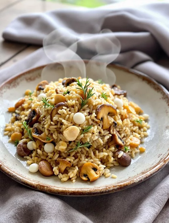 earthy umami rich harmonious wild rice pilaf