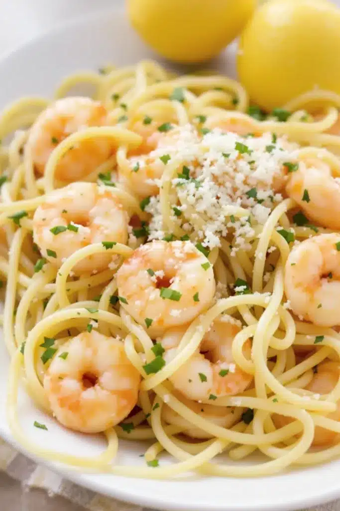 Lemon Garlic Shrimp Pasta 2