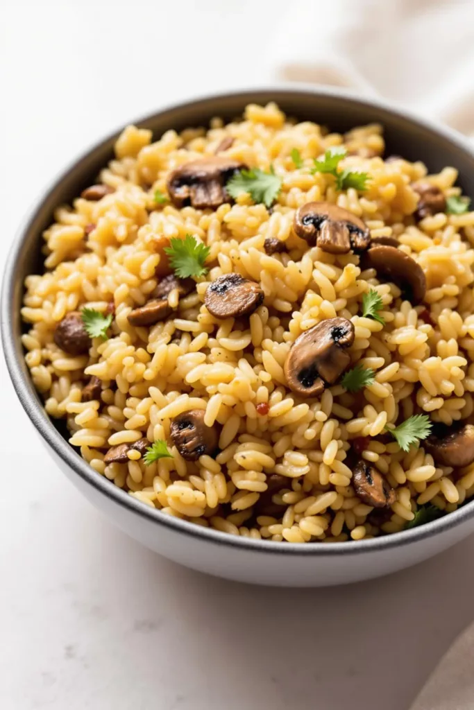 Rice and Mushroom Pilaf 4