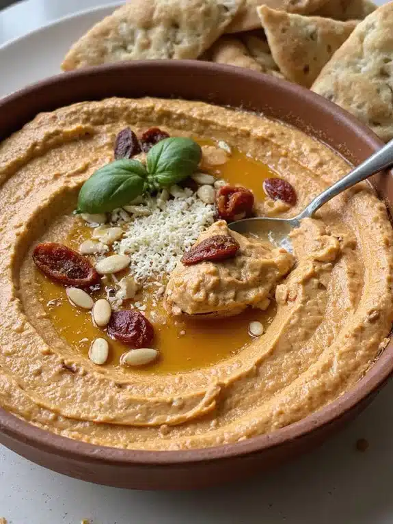 flavorful mediterranean inspired creamy cheese spread