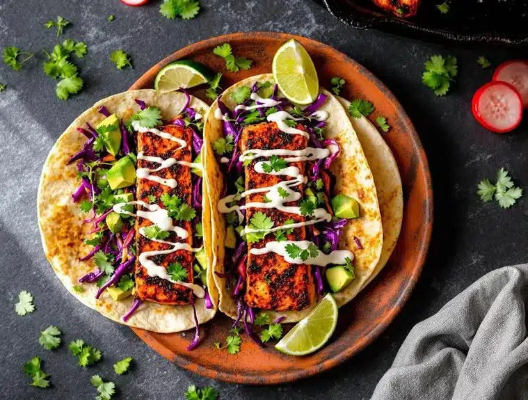 grilled flavorful salmon taco delight