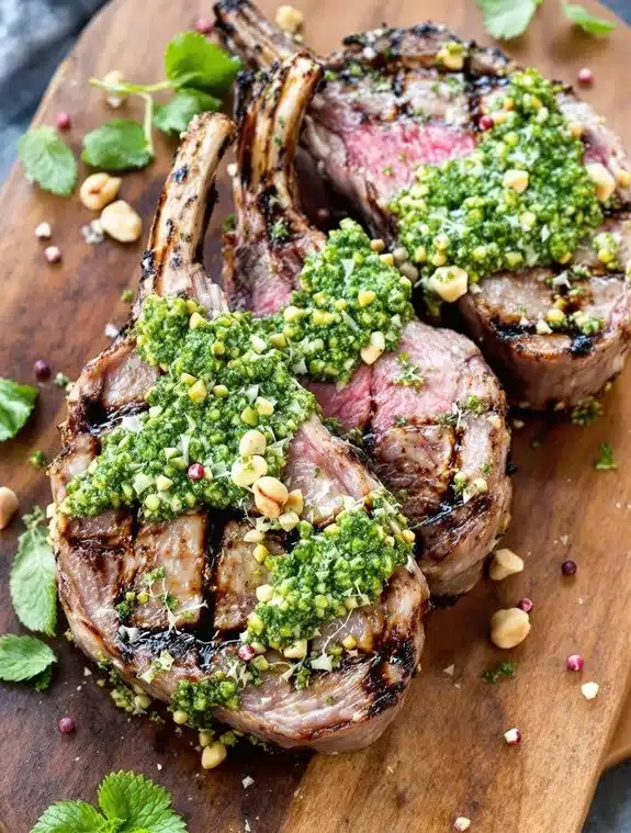 grilled herbed flavorful harmonious lamb dish