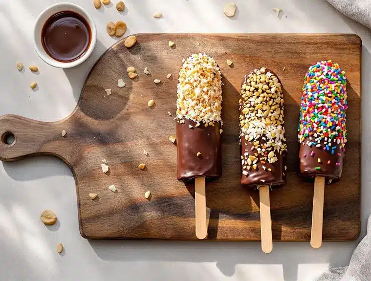 indulgent frozen banana dessert creation