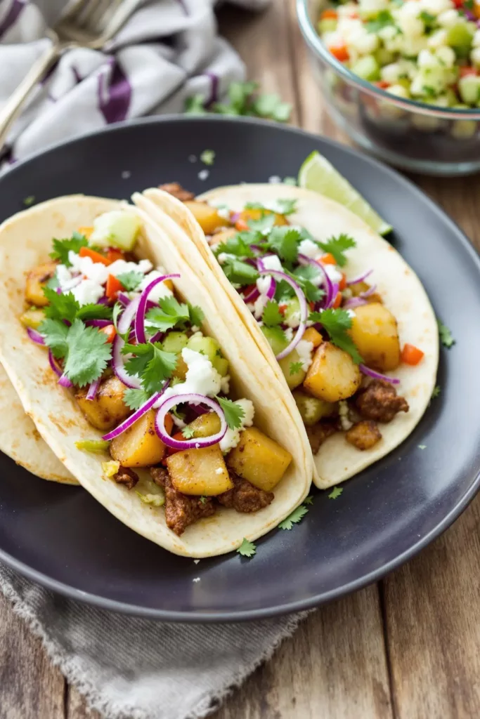 Chorizo and Potato Tacos 3