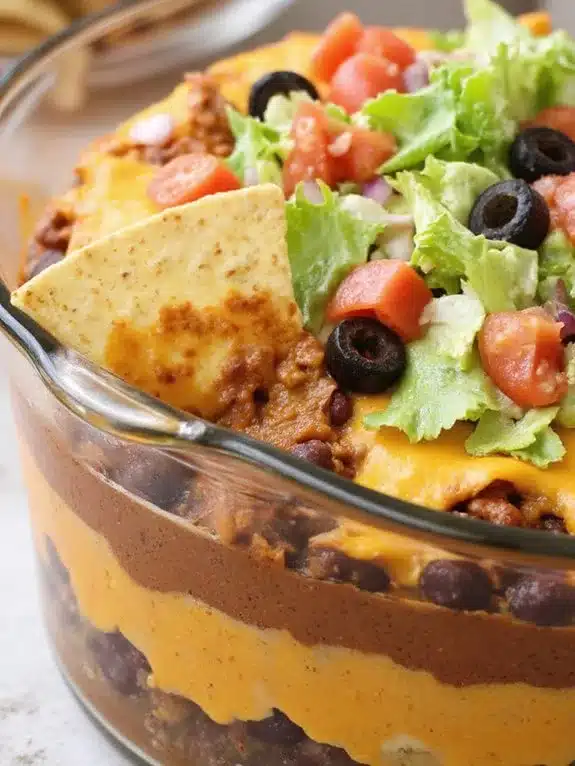 make ahead versatile crowd pleasing taco dip