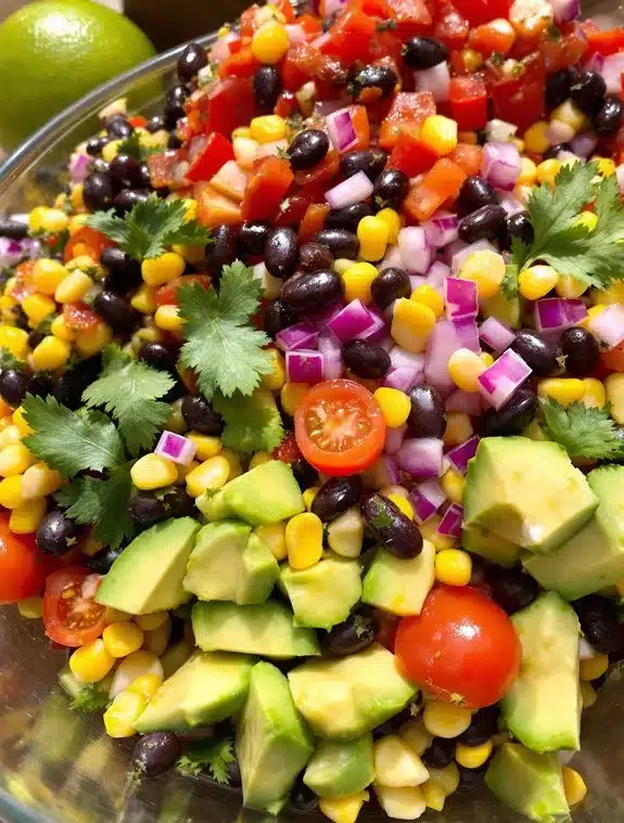 protein rich fiber filled nutrient dense salad