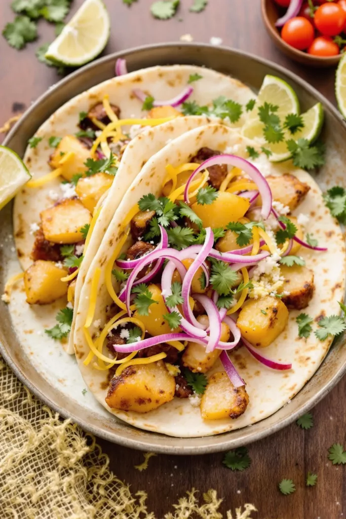 Chorizo and Potato Tacos 4