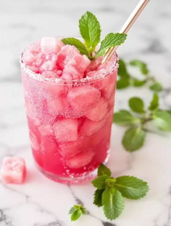 refreshing watermelon mint summer slushie