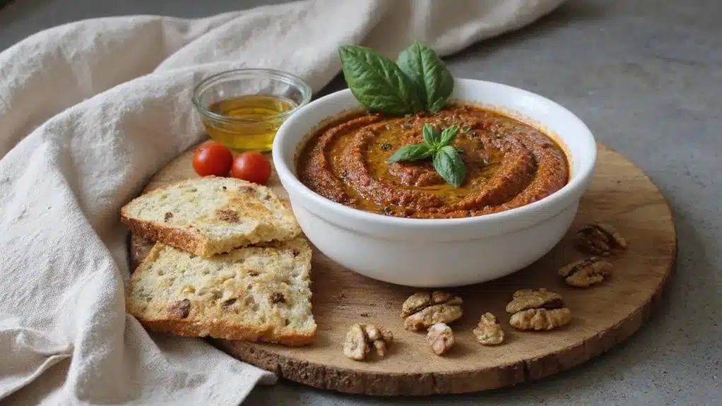 savory sun dried tomato pesto dip