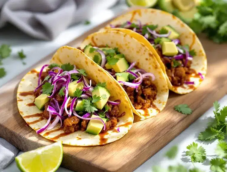 slow cooked savory plant based taco delight