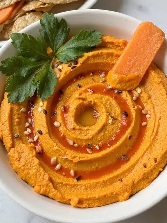 smooth creamy flavorful sriracha hummus technique