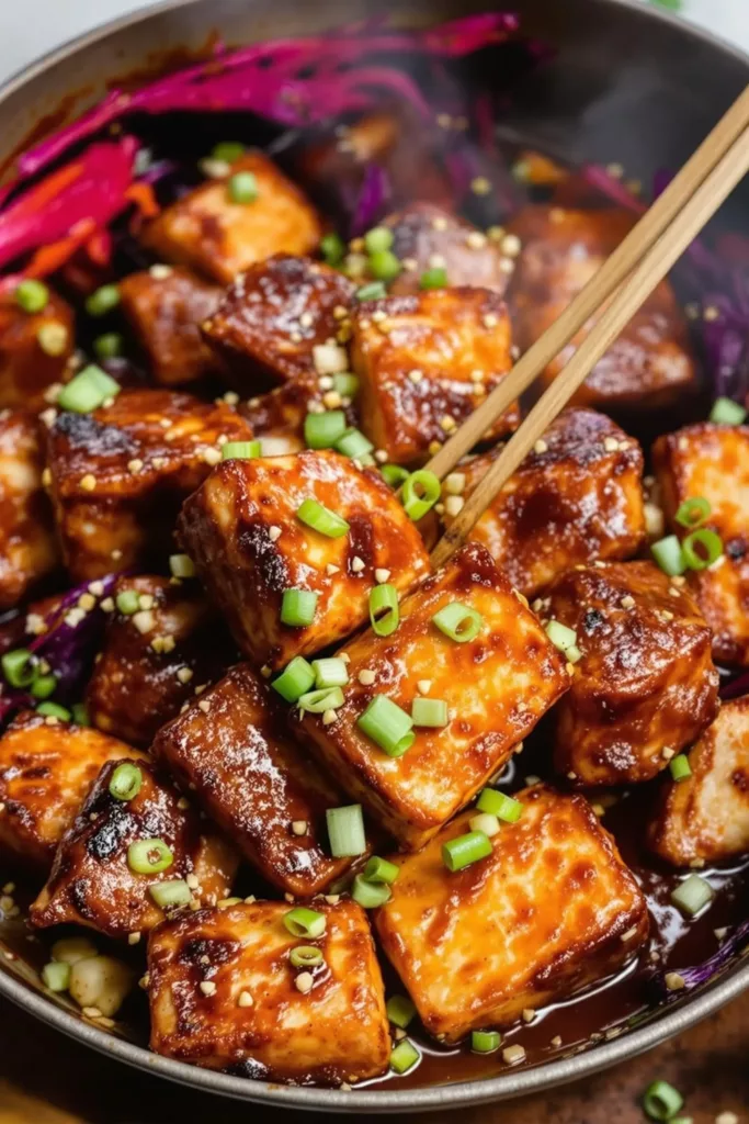 Spicy Korean BBQ Tofu