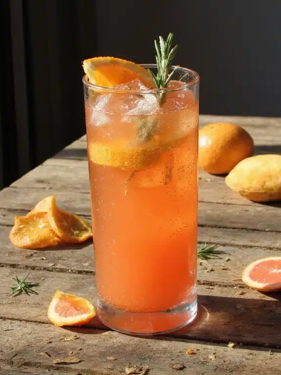 bold vibrant sophisticated mocktail