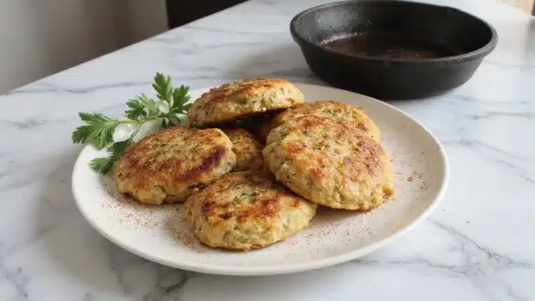breaded and fried chicken patties