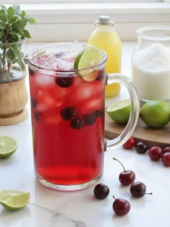 bright refreshing customizable cherry limeade