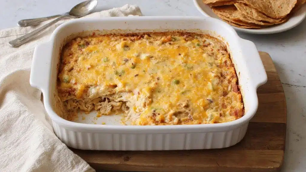 cheesy chicken bake comfort food