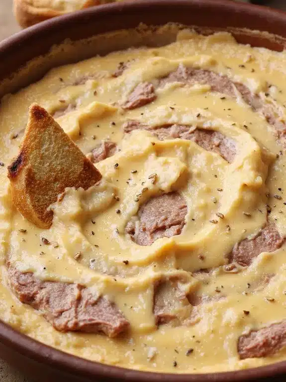 creamy cheesy reuben dip instructions
