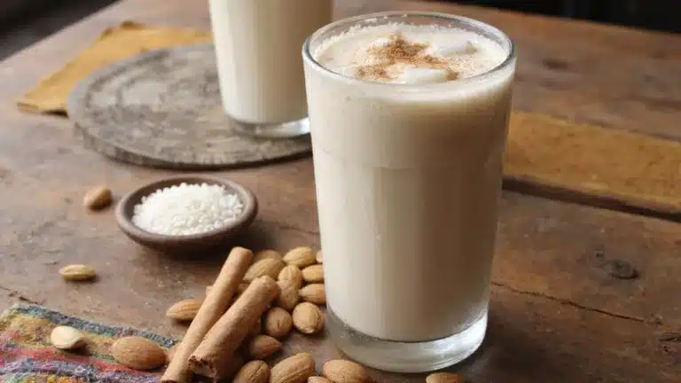 creamy cinnamon infused rice beverage