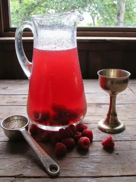 crystal clear raspberry cordial