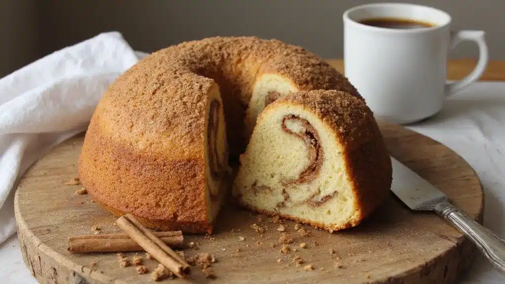 delicious baked coffee cake treat