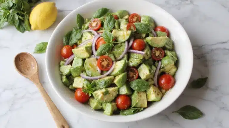fresh and vibrant produce salad