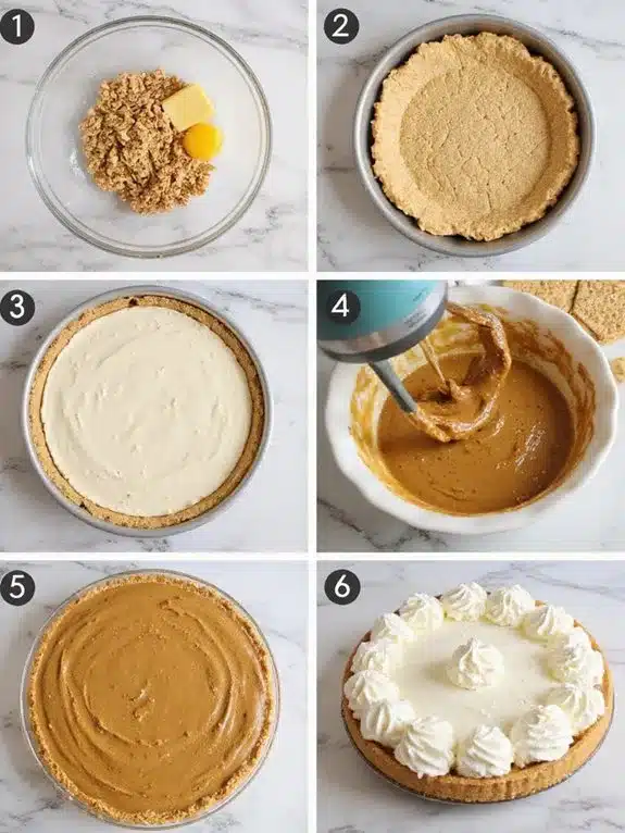 layered peanut butter dessert assembly steps